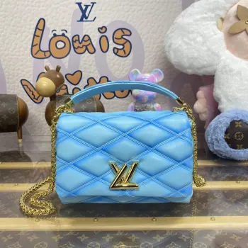 LV M24185 Louis Vuitton GO 14 MM Taška Lagoon Tyrkysová Modrá