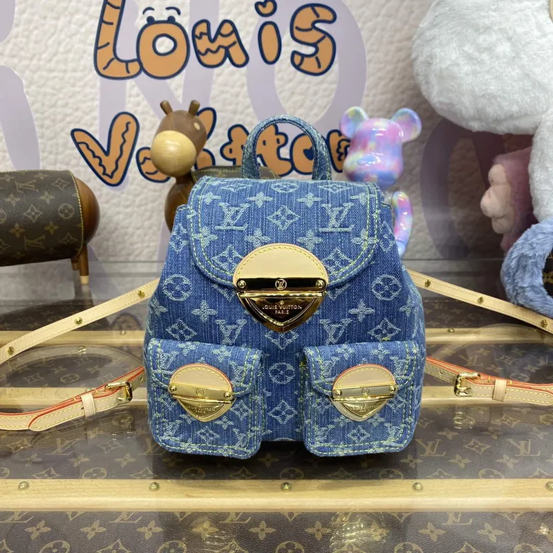 LV M46836 Louis Vuitton Venice Malý Batoh Taška Monogram Denim
