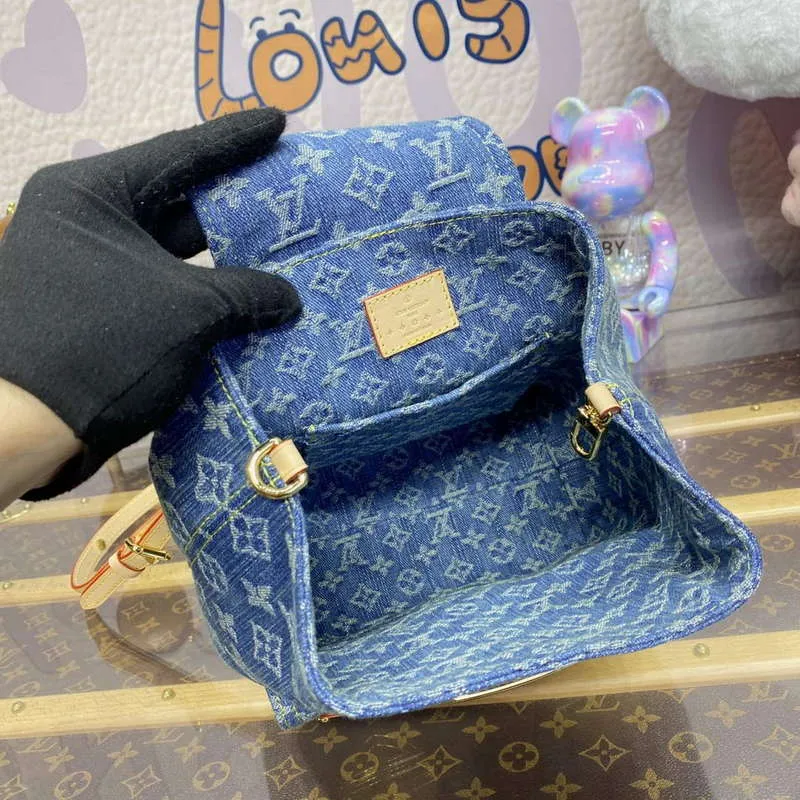 LV M46836 Louis Vuitton Venice Malý Batoh Taška Monogram Denim