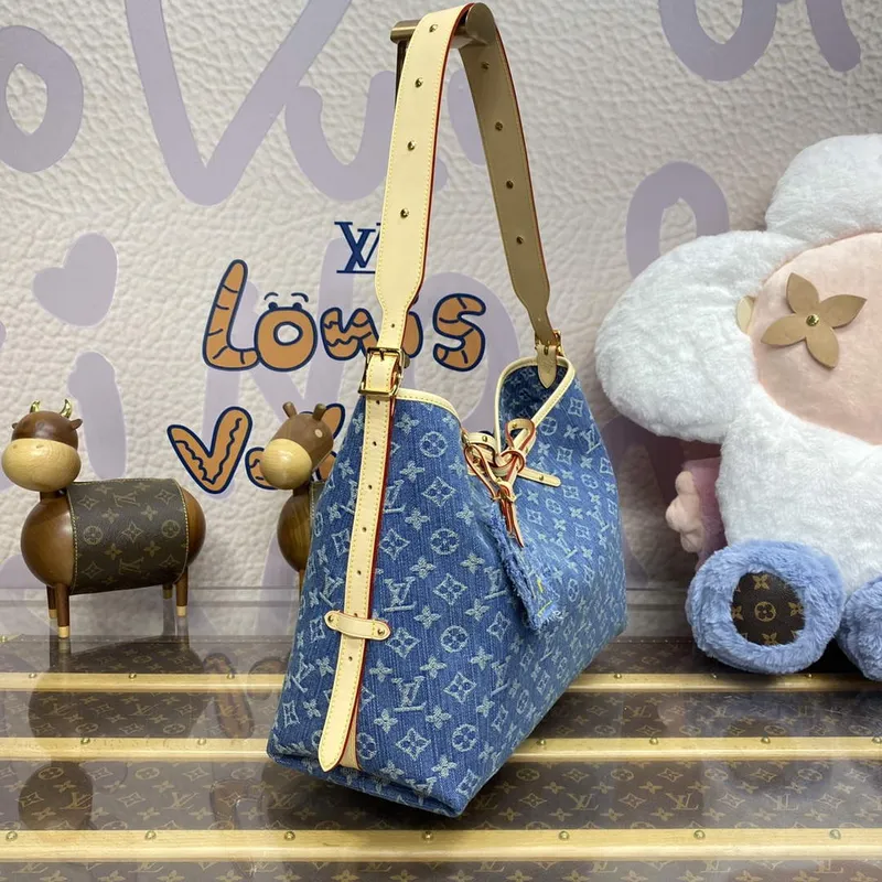 LV M46855 Louis Vuitton CarryAll MM Taška Monogram Denim