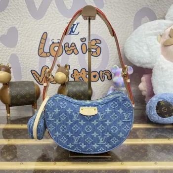 LV M46856 Louis Vuitton Croissant MM Kabelka Monogram Denim