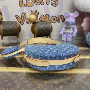 LV M46856 Louis Vuitton Croissant MM Kabelka Monogram Denim