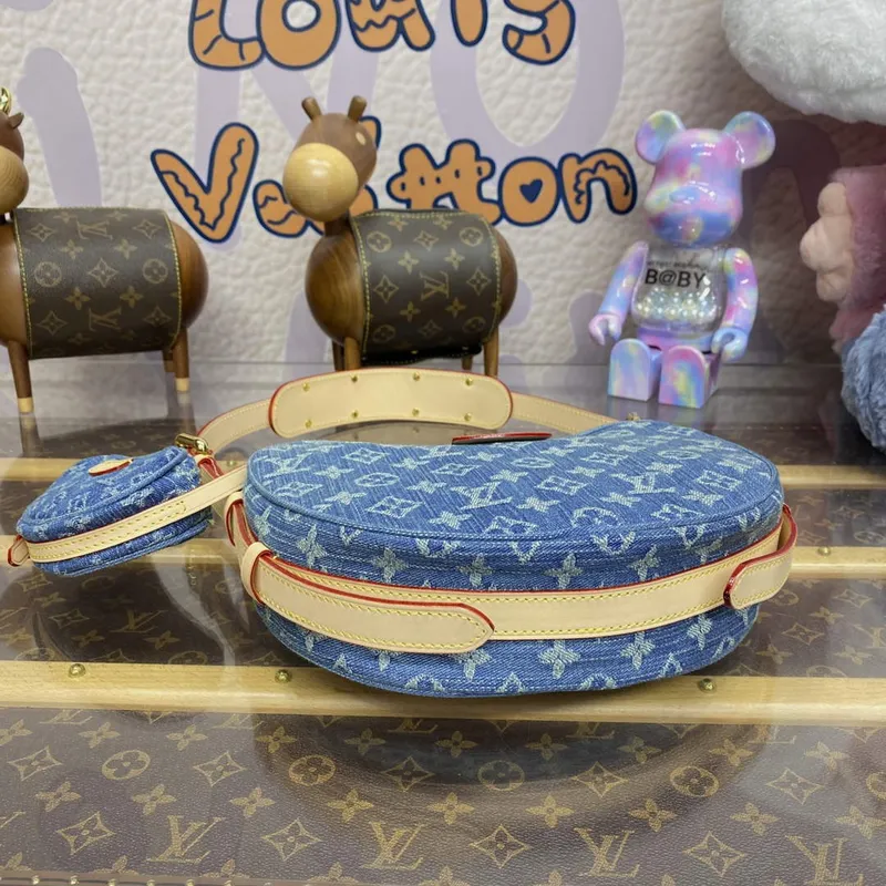 LV M46856 Louis Vuitton Croissant MM Kabelka Monogram Denim