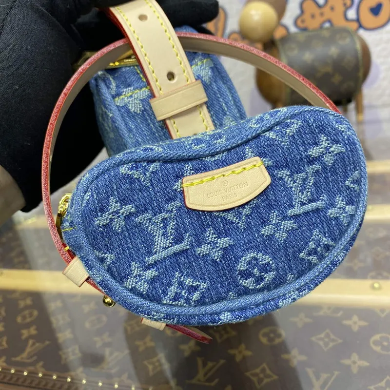 LV M46856 Louis Vuitton Croissant MM Kabelka Monogram Denim
