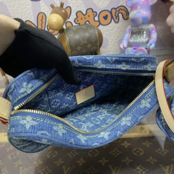 LV M46856 Louis Vuitton Croissant MM Kabelka Monogram Denim