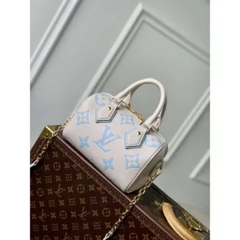 LV M46397 Louis Vuitton Speedy Bandoulière 20 Kabelka Modrá