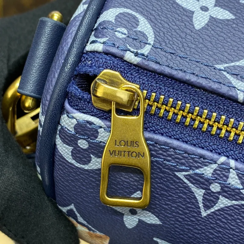 LV M46804 Louis Vuitton Keepall Bandoulière 25 Taška Ink Blue