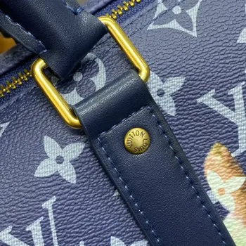 LV M46804 Louis Vuitton Keepall Bandoulière 25 Taška Ink Blue