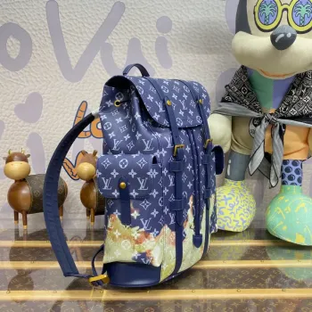 LV M46805 Batoh Louis Vuitton Christopher MM Ink Blue