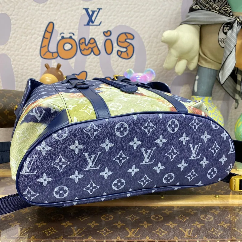 LV M46805 Batoh Louis Vuitton Christopher MM Ink Blue