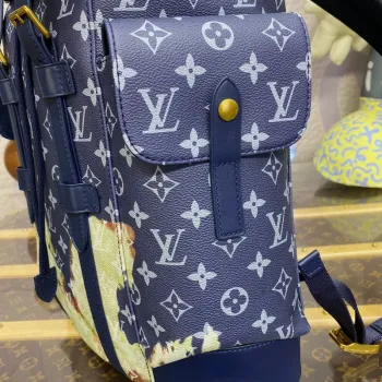 LV M46805 Batoh Louis Vuitton Christopher MM Ink Blue