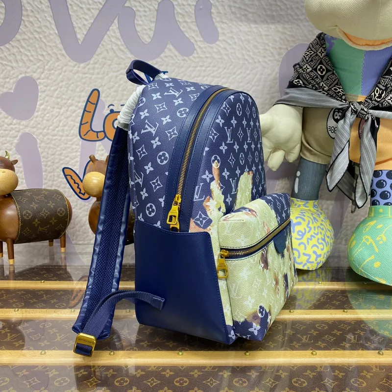 LV M46806 Louis Vuitton Discovery Backpack PM M46553 Ink Blue