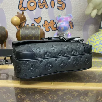 LV M23742 Louis Vuitton Steamer Messenger Bag Taurillon Monogram embosovaná hovězí kůže