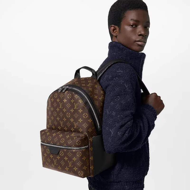 LV M46684 Louis Vuitton Batoh Discovery PM Monogram Macassar z potažené plátno