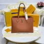LV M57346 Louis Vuitton M57345 Lockme Shopper M57347 Taška z jemné telecí kůže hnědá
