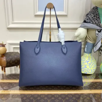 LV M20984 Louis Vuitton M57345 Lockme Shopper M57346 Taška z jemné telecí kůže námořnická modrá