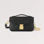 LV M46595 Louis Vuitton Pochette Métis East West taška Monogram Empreinte kůže černá