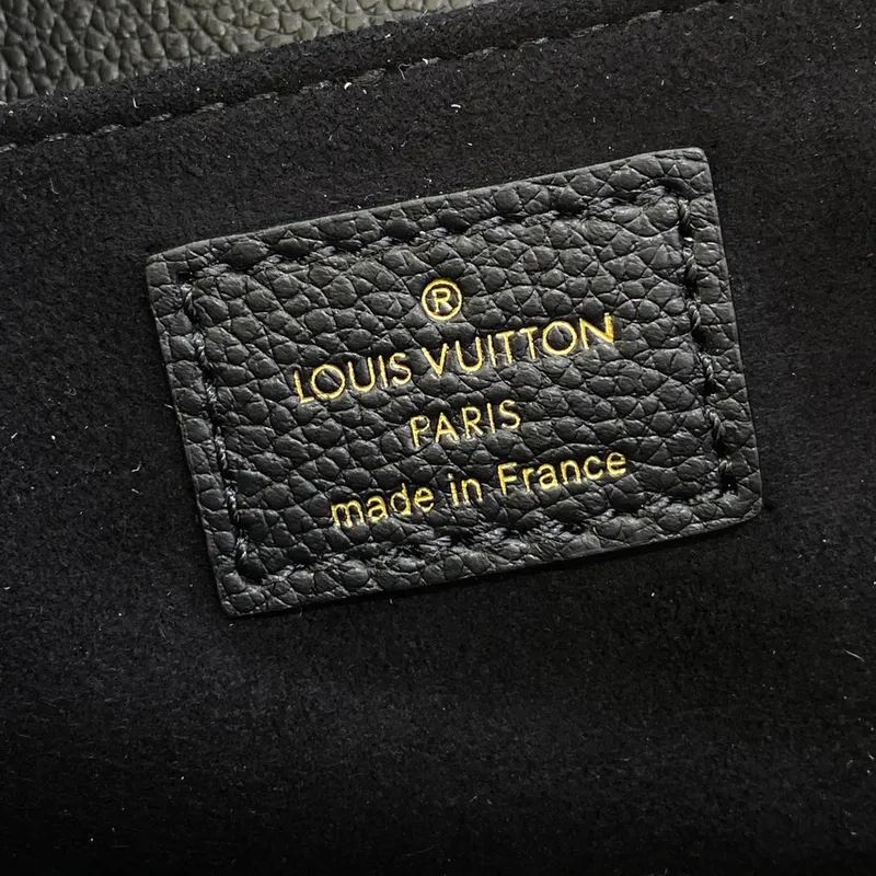 LV M46595 Louis Vuitton Pochette Métis East West taška Monogram Empreinte kůže černá