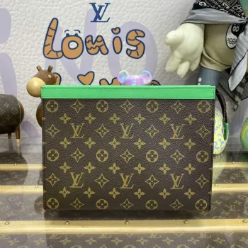 LV M82854 Louis Vuitton Pochette Voyage MM Taška Zelená