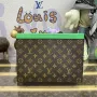 LV M82854 Louis Vuitton Pochette Voyage MM Taška Zelená
