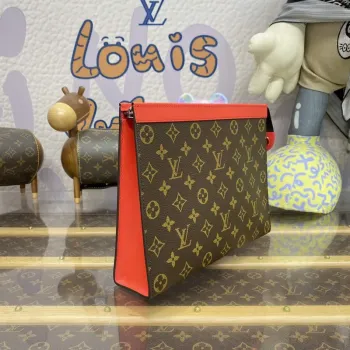 LV M82857 Louis Vuitton Pochette Voyage MM Taška Červená