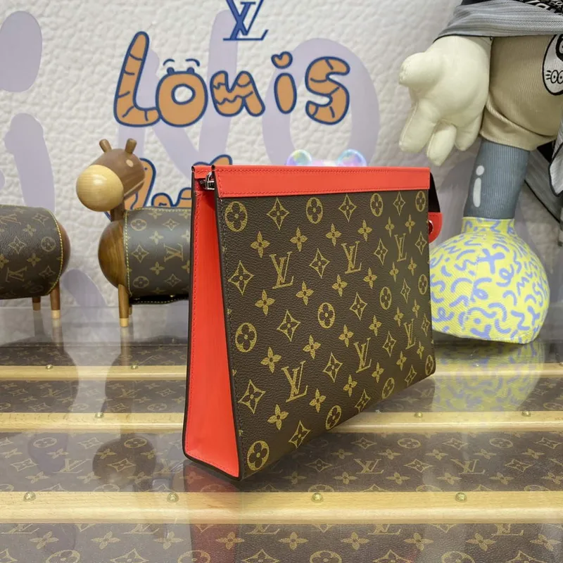LV M82857 Louis Vuitton Pochette Voyage MM Taška Červená