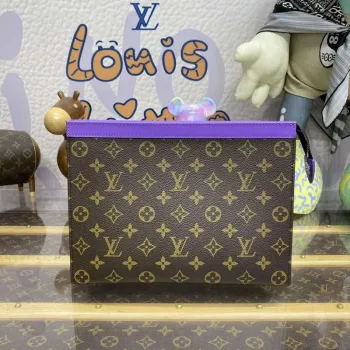 LV M82859 Louis Vuitton Pochette Voyage MM Taška Fialová