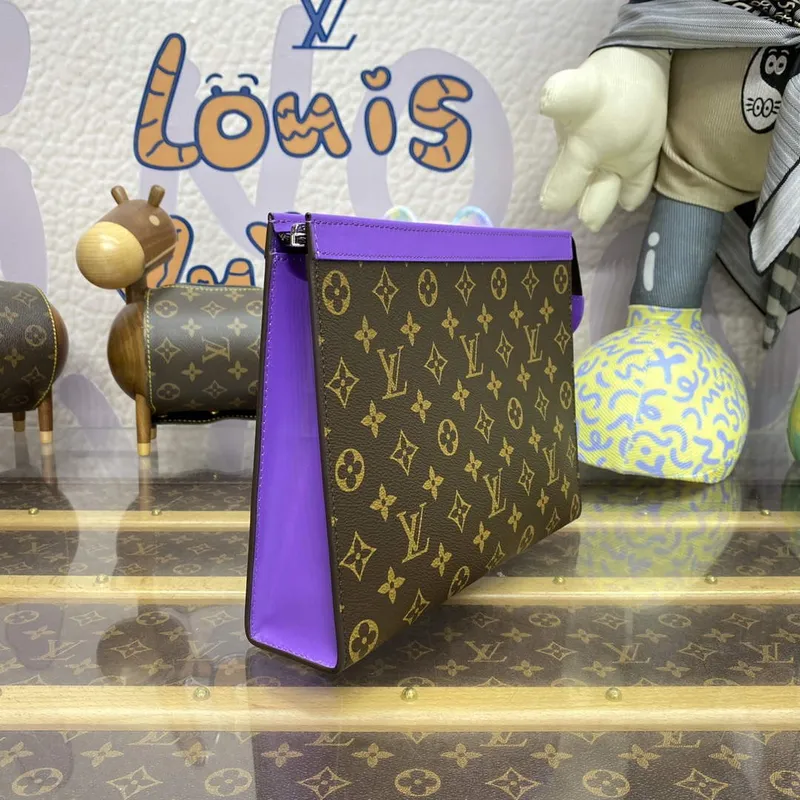 LV M82859 Louis Vuitton Pochette Voyage MM Taška Fialová