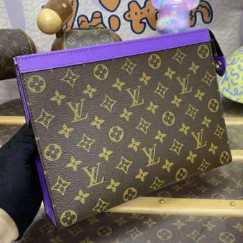 LV M82859 Louis Vuitton Pochette Voyage MM Taška Fialová
