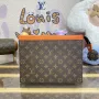 LV M82855 Louis Vuitton Pochette Voyage MM Taška Oranžová