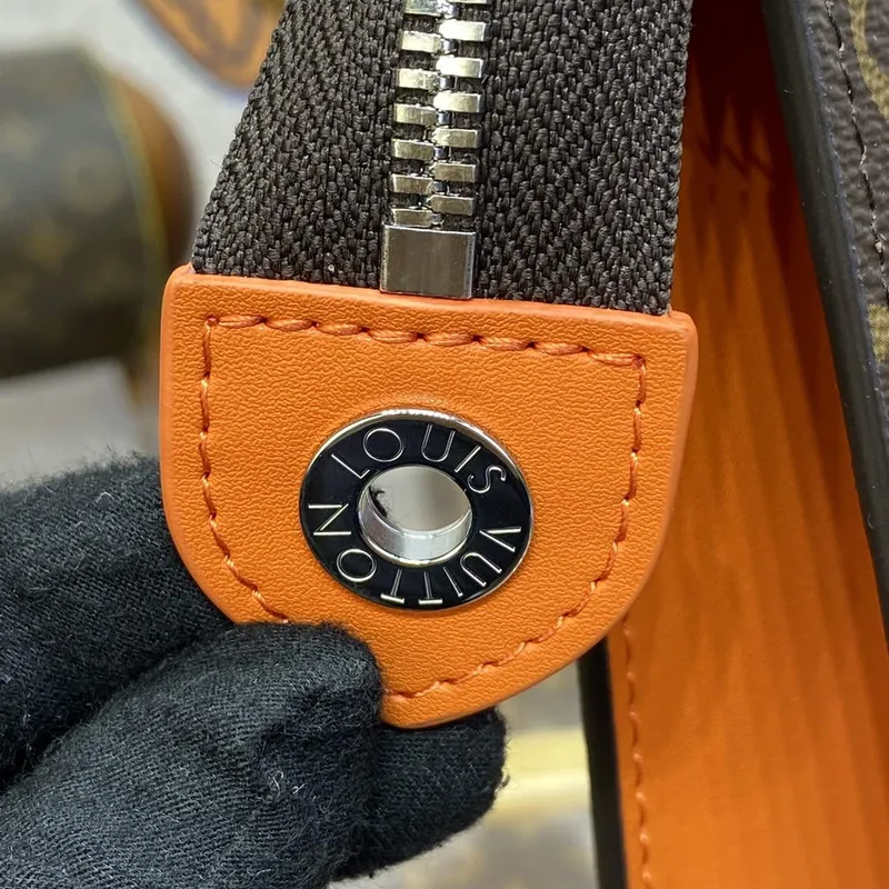 LV M82855 Louis Vuitton Pochette Voyage MM Taška Oranžová