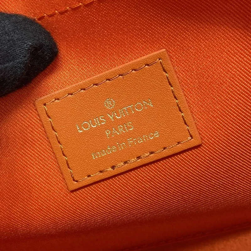 LV M82855 Louis Vuitton Pochette Voyage MM Taška Oranžová