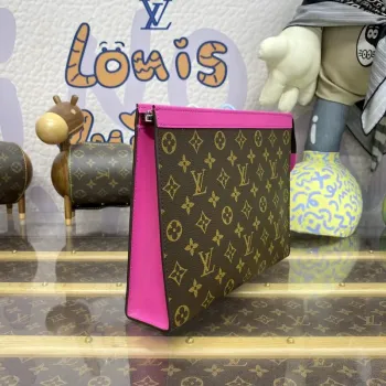 LV M82858 Louis Vuitton Pochette Voyage MM Taška Růžová