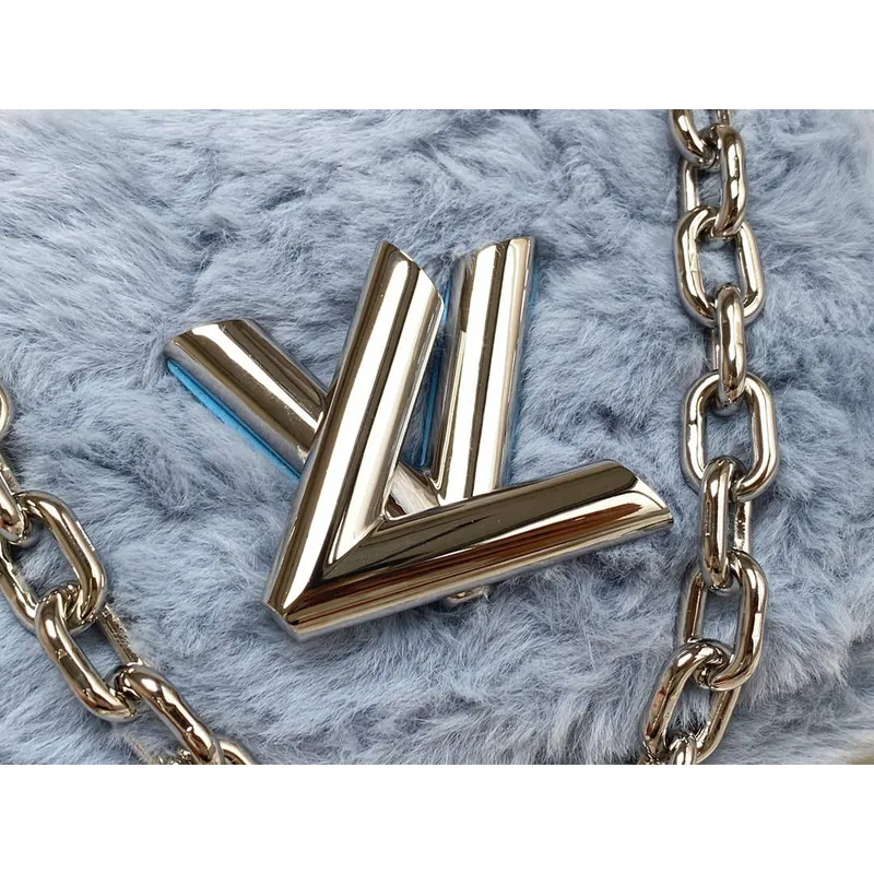 Louis Vuitton LV M21040 Twist MM Kabelka Jean Blue