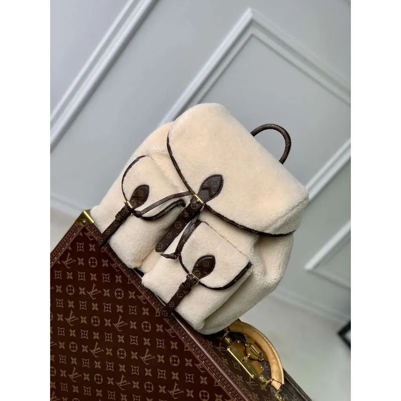 Louis Vuitton LV M23384 Batoh Krémová/Hnědá