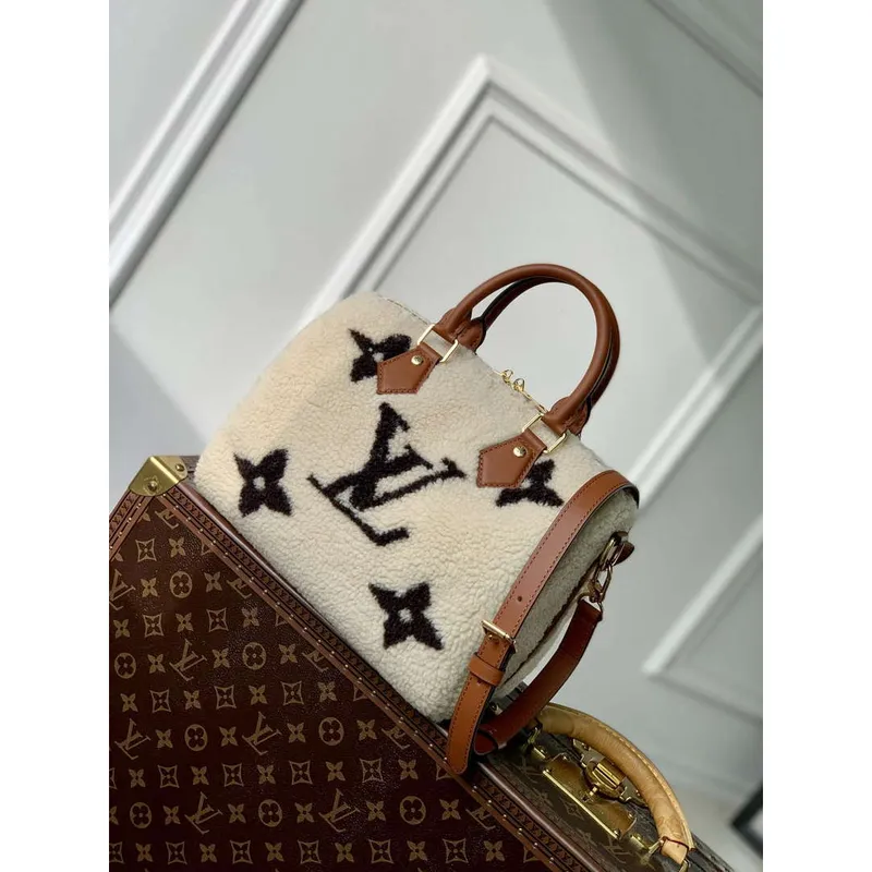 Louis Vuitton LV M23468 Speedy Bandoulière 25 Taška Krémová/Hnědá