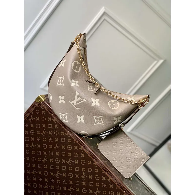 Louis Vuitton LV M46738 Loop Hobo Taška Bicolor Monogram