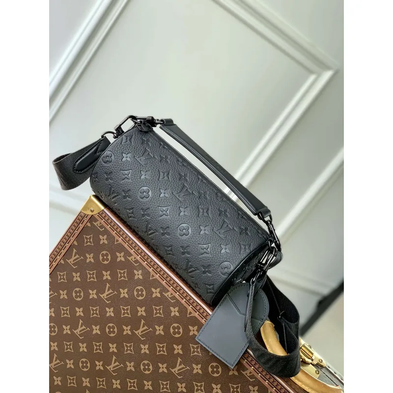 LV M46796 Louis Vuitton Soft Polochon PM Monogram Černá