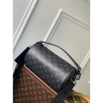 LV M46796 Louis Vuitton Soft Polochon PM Monogram Eclipse