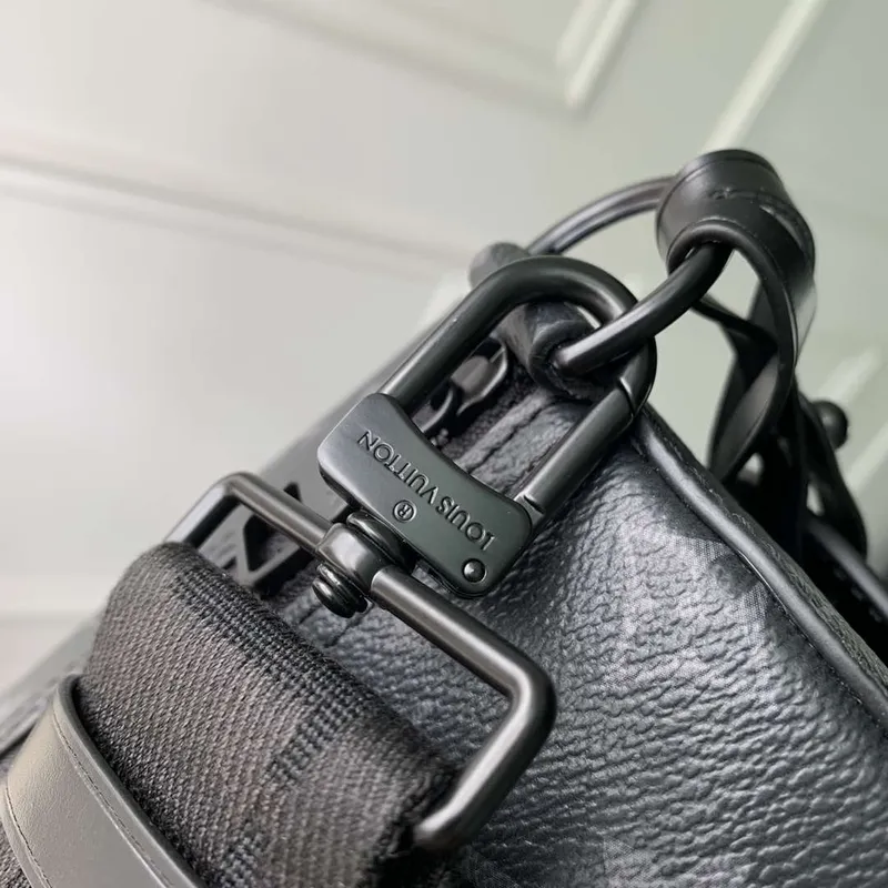 LV M46796 Louis Vuitton Soft Polochon PM Monogram Eclipse