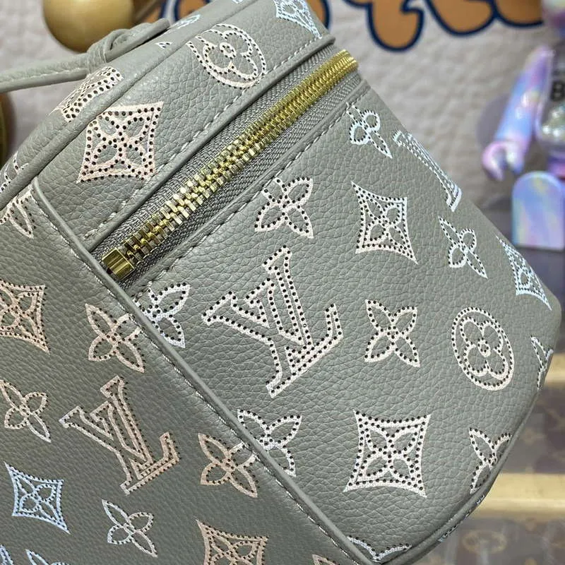 LV M23550 Louis Vuitton Nice Mini Vanity Case Šedá
