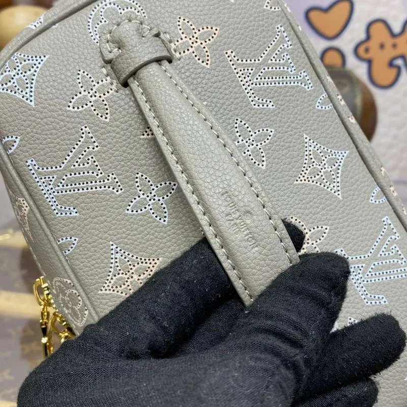 LV M23550 Louis Vuitton Nice Mini Vanity Case Šedá