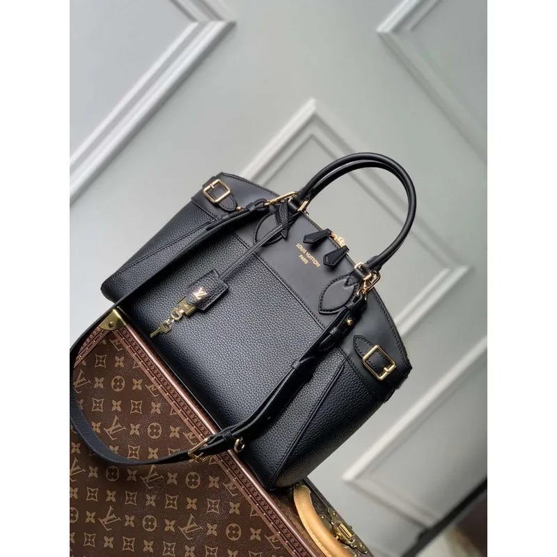 LV M22914 Louis Vuitton Lock It MM Taška Černá