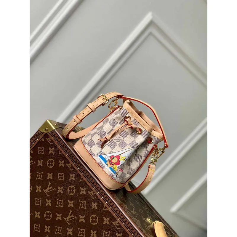 LV N40511 Louis Vuitton Nano Noé Taška Dragon Fruit Pink