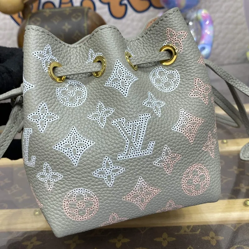 LV M82731 Louis Vuitton Pico Bella Mucket Bag Šedá