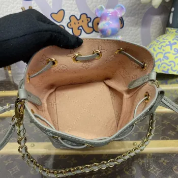 LV M82731 Louis Vuitton Pico Bella Mucket Bag Šedá