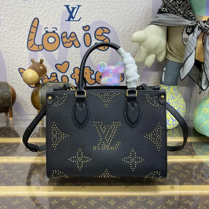 LV M46733 Louis Vuitton OnTheGo PM Kabelka Černá