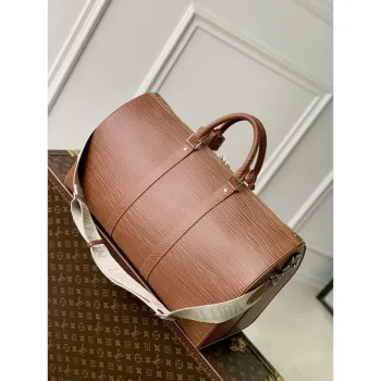 LV M23721 Louis Vuitton Keepall Bandoulière 50 Taška Hnědá