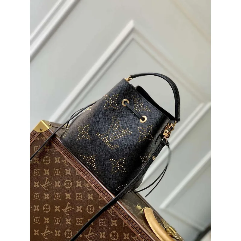 LV M46734 Louis Vuitton Néonoé BB Kabela na řetěz černá