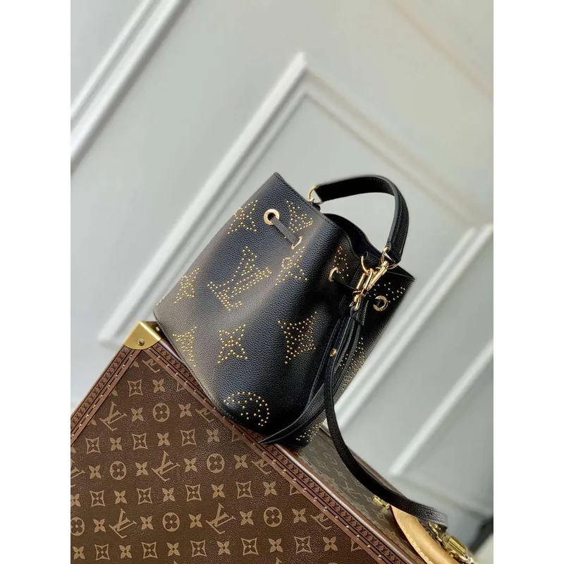LV M46734 Louis Vuitton Néonoé BB Kabela na řetěz černá